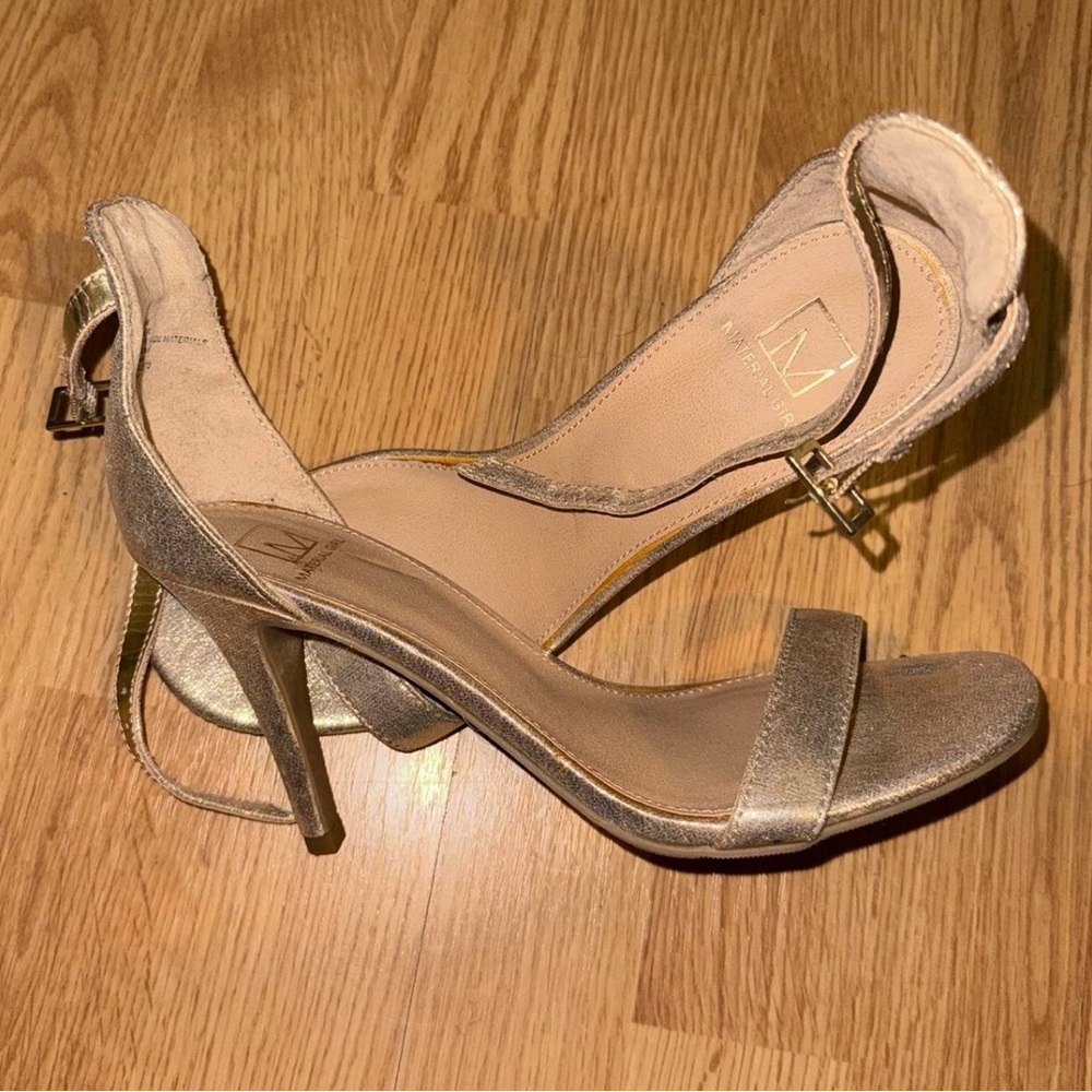 Material Girl Shimmering Gold Heels